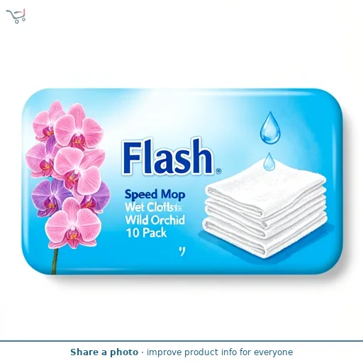 Flash Speed Mop Wet Cloths Refills Wild Orchid 10 Pack