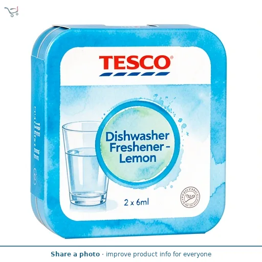Tesco Dishwasher Freshener - Lemon 2 x 6ml