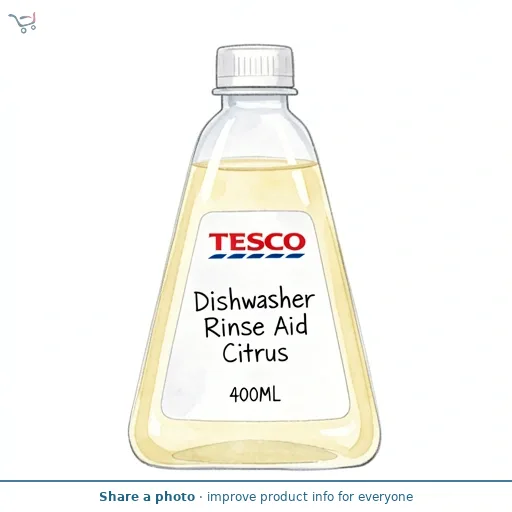Tesco Dishwasher Rinse Aid Citrus 400Ml