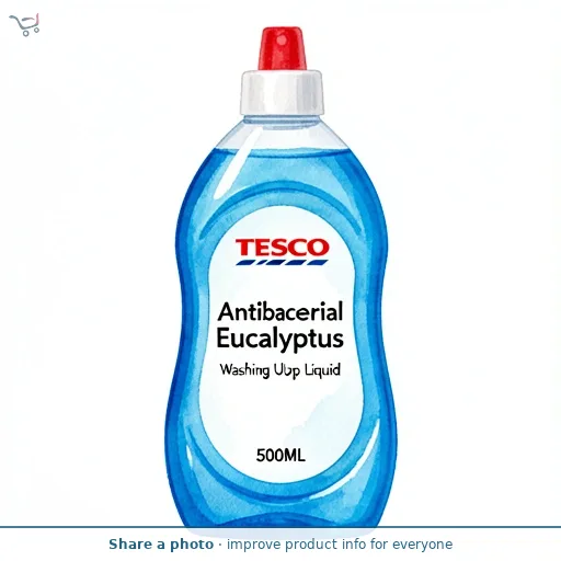 Tesco Antibacterial Eucalyptus Washing Up Liquid 500Ml