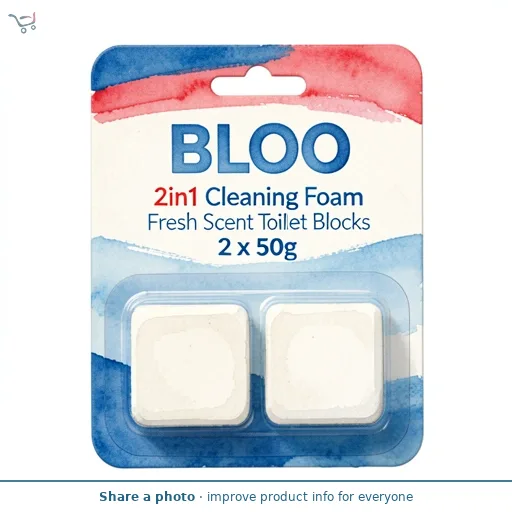 Bloo 2in1 Cleaning Foam Fresh Scent Toilet Blocks 2 x 50g