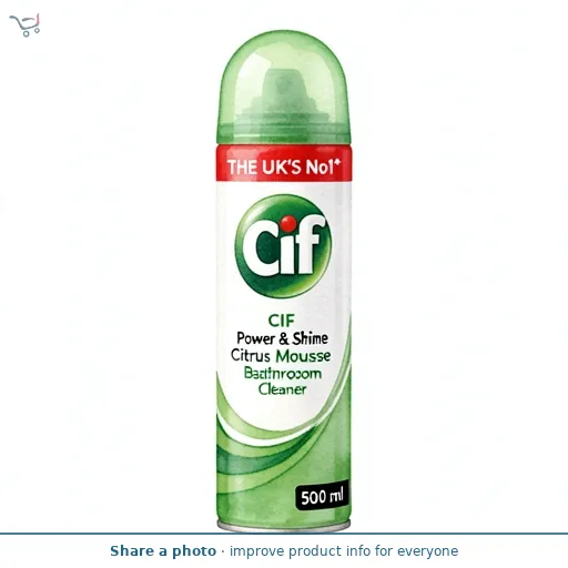 Cif Power & Shine Bathroom Cleaner Mousse Citrus 500ml