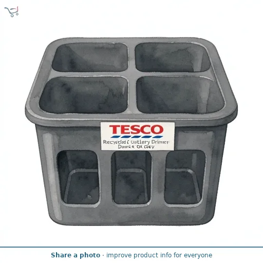 Tesco Recycled Cutlery Drainer Dark Grey