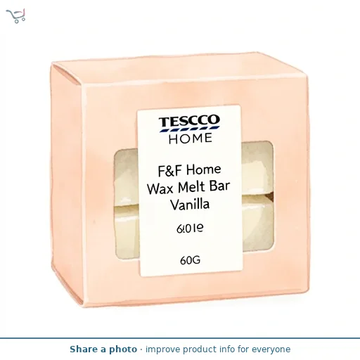 F&F Home Wax Melt Bar Vanilla 60G