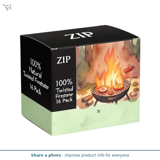 Zip 100% Natural Twisted Firestarter 16 Pack