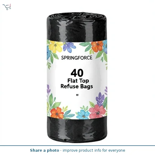 Springforce 40 Flat Top Refuse Bags
