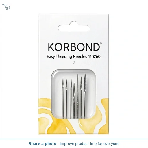 Korbond Care & Repair Easy Threading Needles Size 4/8 6 Pieces