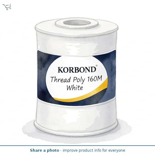 Korbond Care & Repair White Thread Polyester 160m