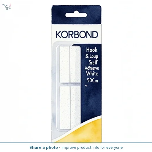 Hook & Loop Self Adhesive White 50Cm