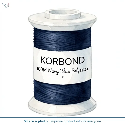 100M Navy Blue Polyester