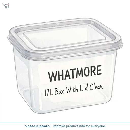 Wham 17L Box With Lid Clear