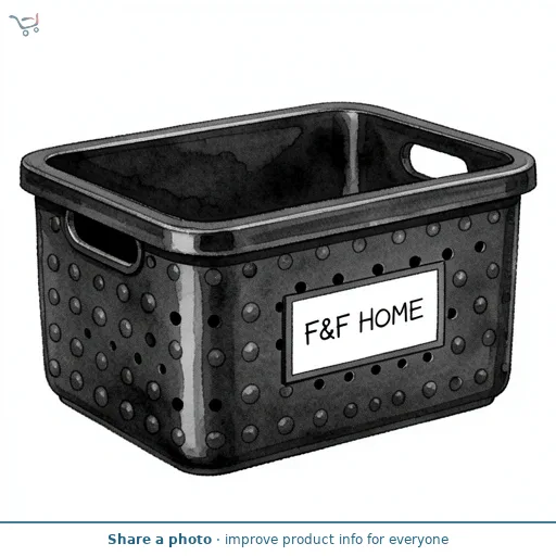 F&F Home Black Storage Box 