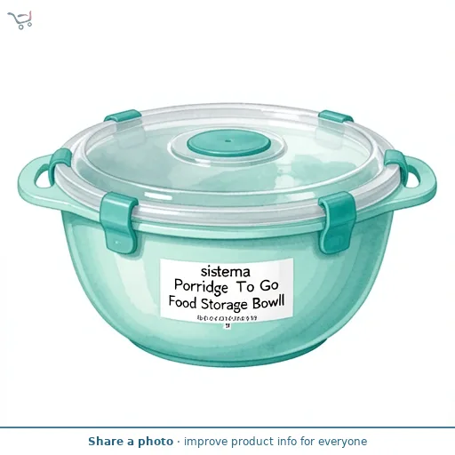 Sistema Porridge To Go Microwave Food Storage Bowl