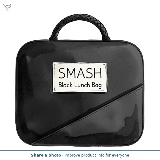 Smash Black Lunch Bag