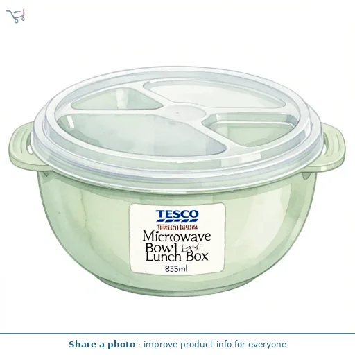 Tesco Microwave Bowl Lunch Box 835ml