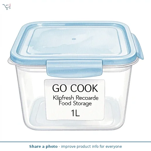 Go Cook Klipfresh Rectangle Food Storage 1L
