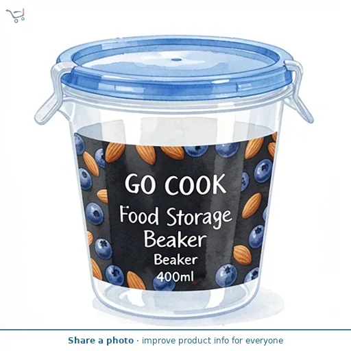 Go Cook Klipfresh Food Storage Beaker 400ml