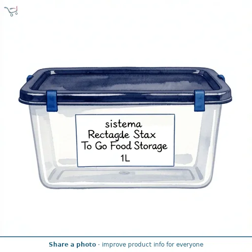 Sistema Rectangle Stax To Go Food Storage 1L