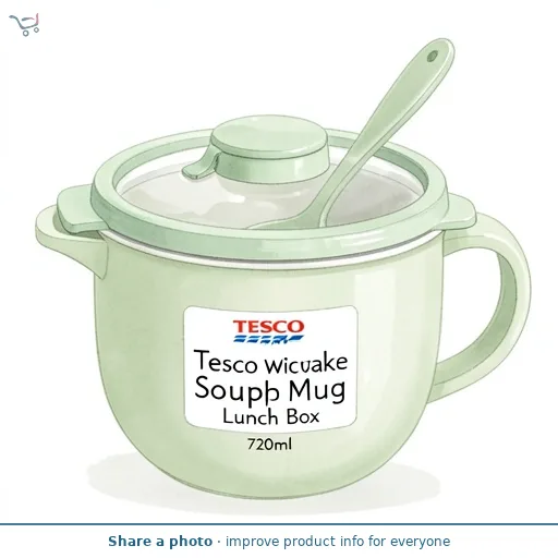 Tesco Microwave Soup Mug Lunch Box 720ml