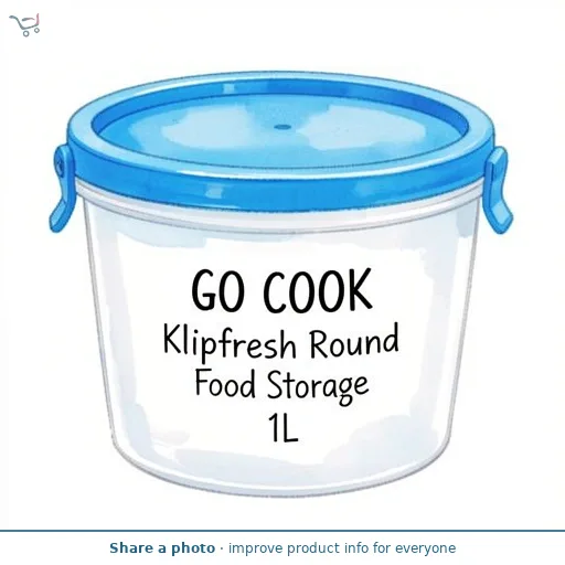 Go Cook Klipfresh Round Food Storage 1L