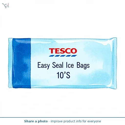 Tesco Easy Seal Ice Cube Bags 10'S