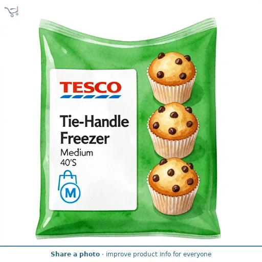 Tesco Tie-Handle Freezer Bags Medium 40'S