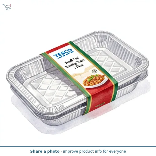 Tesco Small Foil Roasting Trays 2 Pack