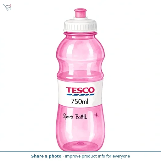 Tesco Pink Sports bottle 750ml
