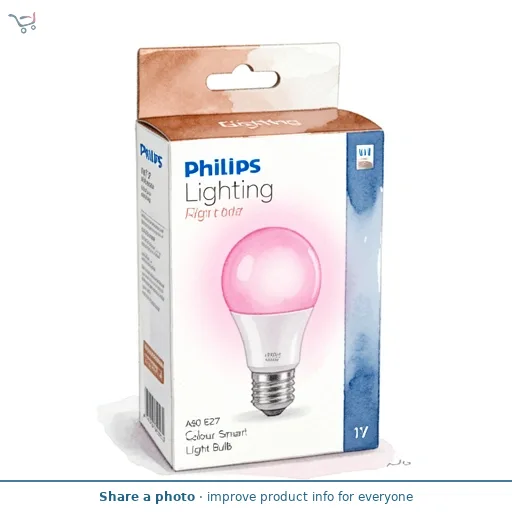 Philips WiZ A60 E27 Colour Smart Light Bulb
