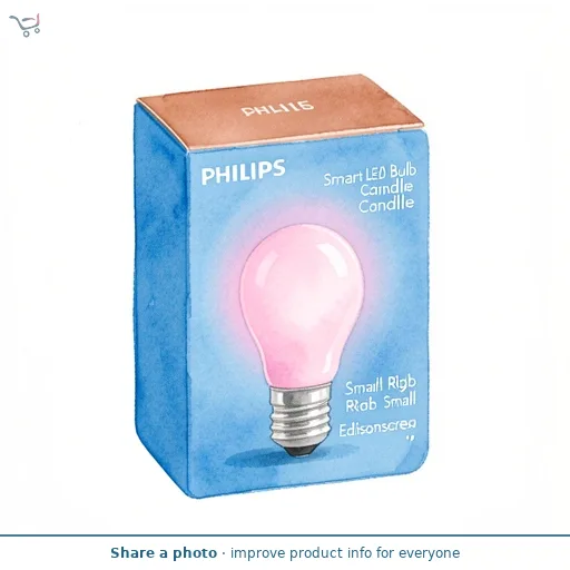 Philips Smart Led Bulb Candle Rgb Small Edisonscrew