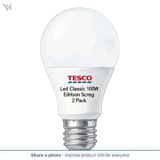 Tesco Led Classic 100W Edison Screw 2 Pack