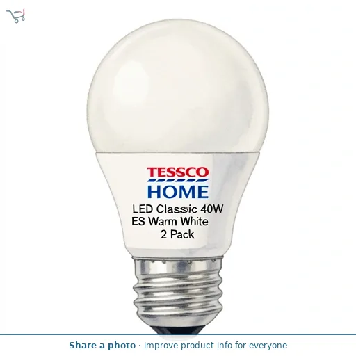 Tesco LED Classic 40W ES Warm White 2 Pack