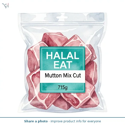 Halal Eat Mutton Mix Cut 715g