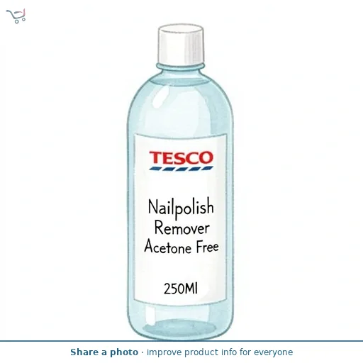 Tesco Nailpolish Remover Acetone Free 250Ml