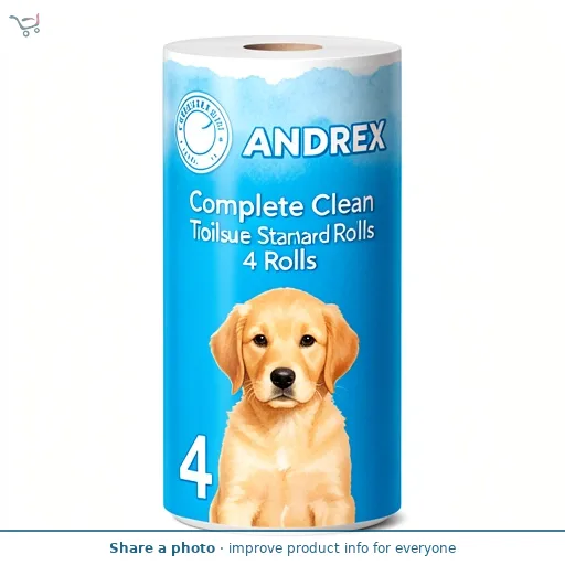 Andrex Complete Clean Toilet Rolls x4
