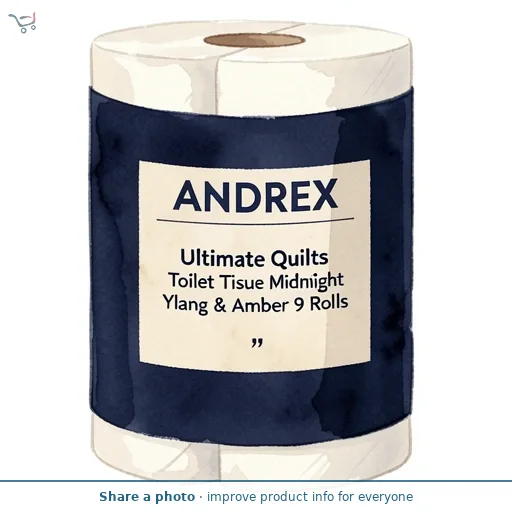 Andrex Ultimate Quilts Toilet Tissue Midnight Ylang & Amber 9 Rolls