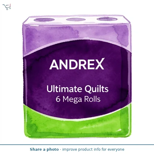 Andrex Ultimate Quilts Toilet Tissue 6 Mega Rolls