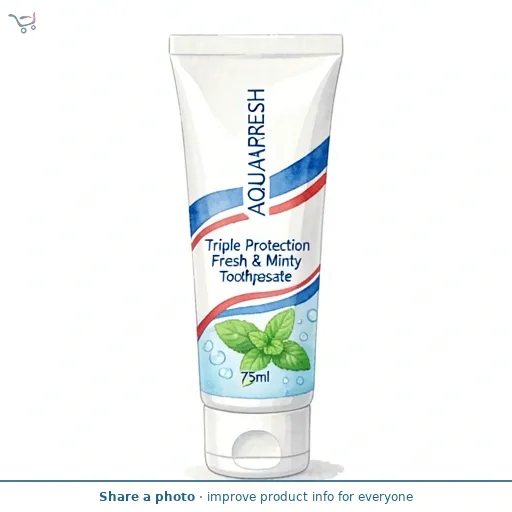 Aquafresh Fresh and Minty Toothpaste, 75 ml