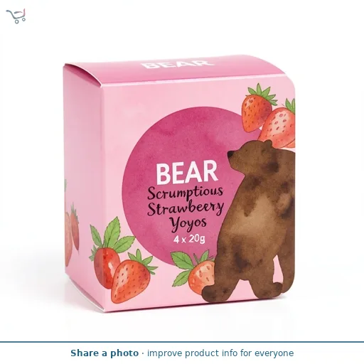 BEAR Fruit Yoyos Strawberry 4 x 20g