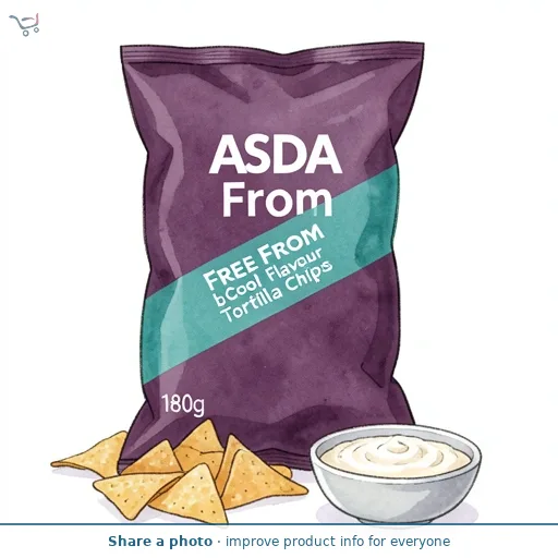 ASDA Free From Free From by  Cool Flavour Tortilla Chips 180g