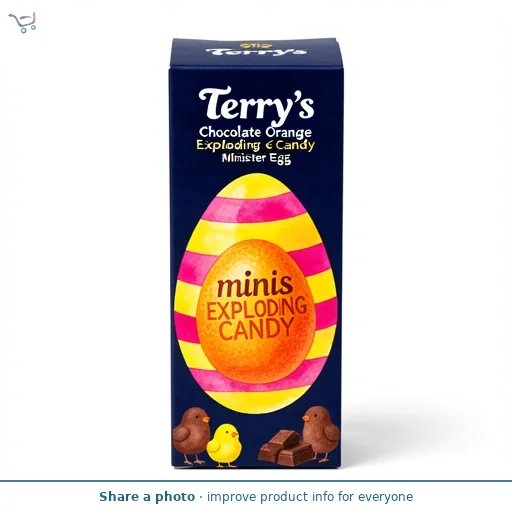 Terry's Chocolate Orange Exploding Candy Minis Easter Egg 91g