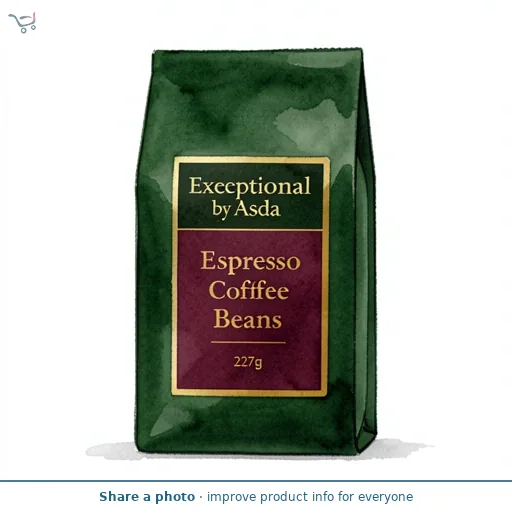 Exceptional by Asda Espresso Coffee Beans 227g
