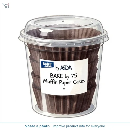 BAKE by ASDA BAKE by  75 Muffin Paper Cases