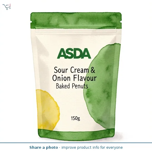 ASDA Sour Cream & Onion Flavour Baked Peanuts 150g