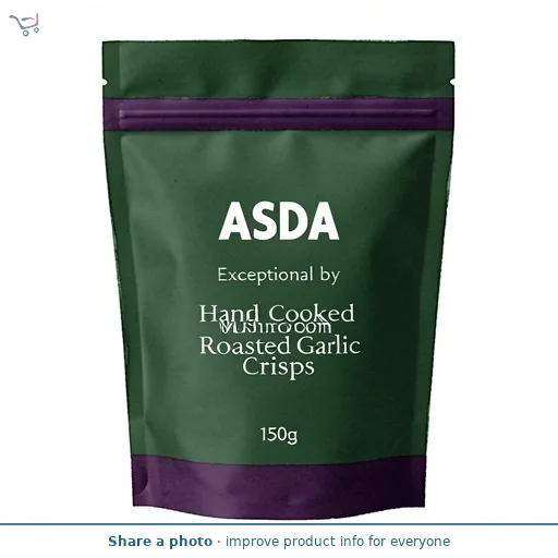 ASDA Exceptional by  Hand Cooked Mushroom & Roasted Garlic Crisps 150g