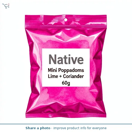 Native Mini Poppadoms Lime + Coriander 60g
