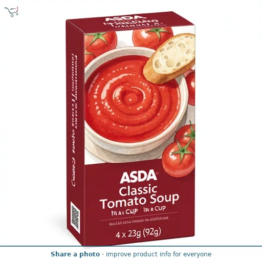 ASDA Classic Tomato Soup in a Cup 4 x 23g (92g)