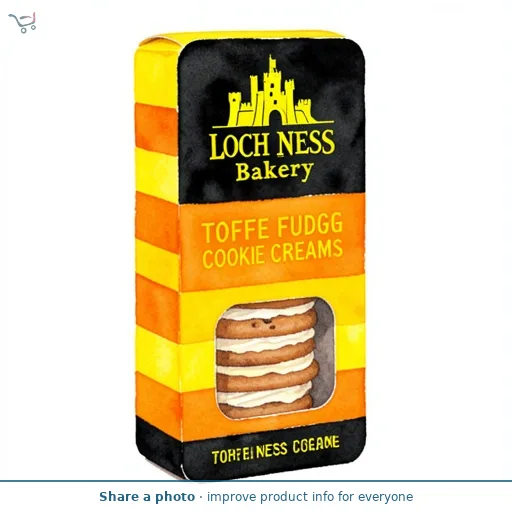 Loch Ness Bakery Toffee Fudge Cookie Creams