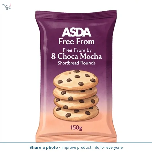ASDA Free From Free From by  8 Choca Mocha Shortbread Rounds 150g