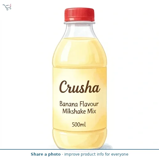 Crusha Banana Flavour Milkshake Mix 500ml